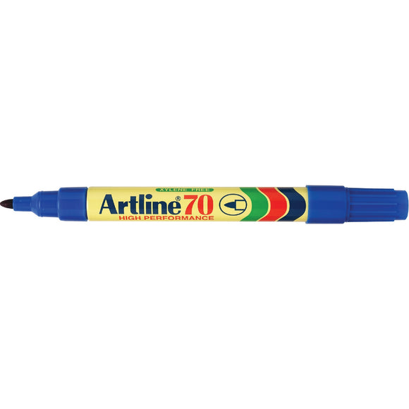 MARKER ARTLINE 70 PERMANENT 1.5MM BULLET NIB BLUE