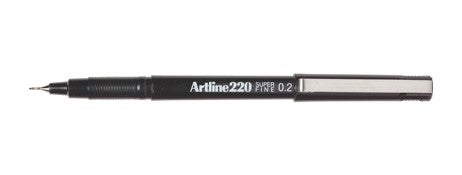 MARKER ARTLINE 220 SUPERFINE POINT BLACK 0.2MM