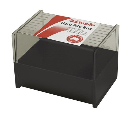 SYSTEM CARD BOX SWS ESSELTE 5X3 BLACK