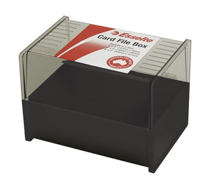 SYSTEM CARD BOX SWS ESSELTE 6X4 BLACK