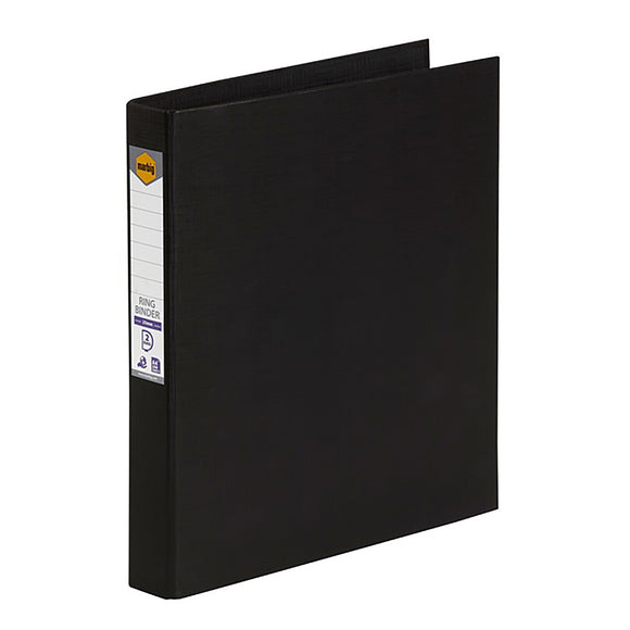 BINDER MARBIG A4 PE 2 D-RING 25MM BLACK