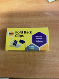 FOLD BACK CLIPS MARBIG 32MM BLACK BX12