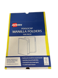 MANILLA FOLDER AVERY F/C BUFF BX100