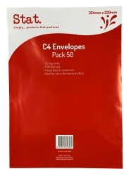 ENVELOPE SOVEREIGN C4 STRONG WHITE PEEL/SEAL PK50