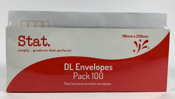 ENVELOPE SOVEREIGN DL SECRET PEEL/SEAL PK100