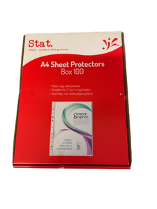 SHEET PROTECTORS SOVEREIGN A4 BX100