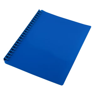 DISPLAY BOOK SOVEREIGN A4 REFILLABLE GLOSS BLUE 20P