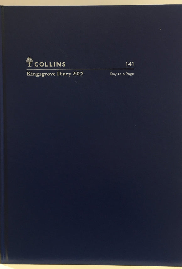 DIARY 2023 COLLINS 141.P59 A4 KINGSGROVE DTP BLUE