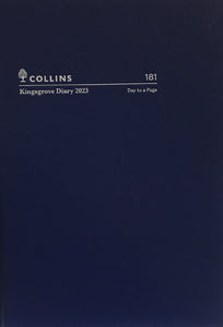 DIARY 2023 COLLINS 181.P59 A5 KINGSGROVE DTP BLUE