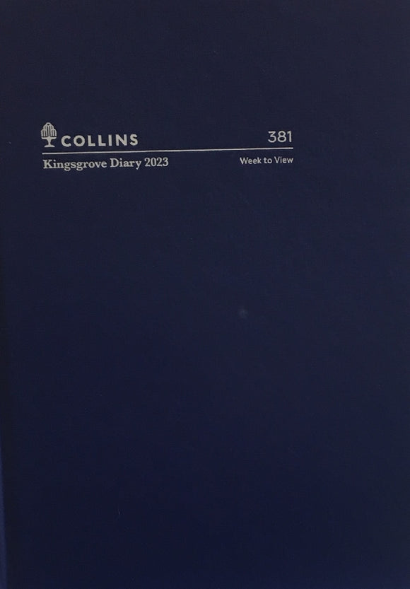 DIARY 2023 COLLINS A5 KINGSGROVE WTV BLUE