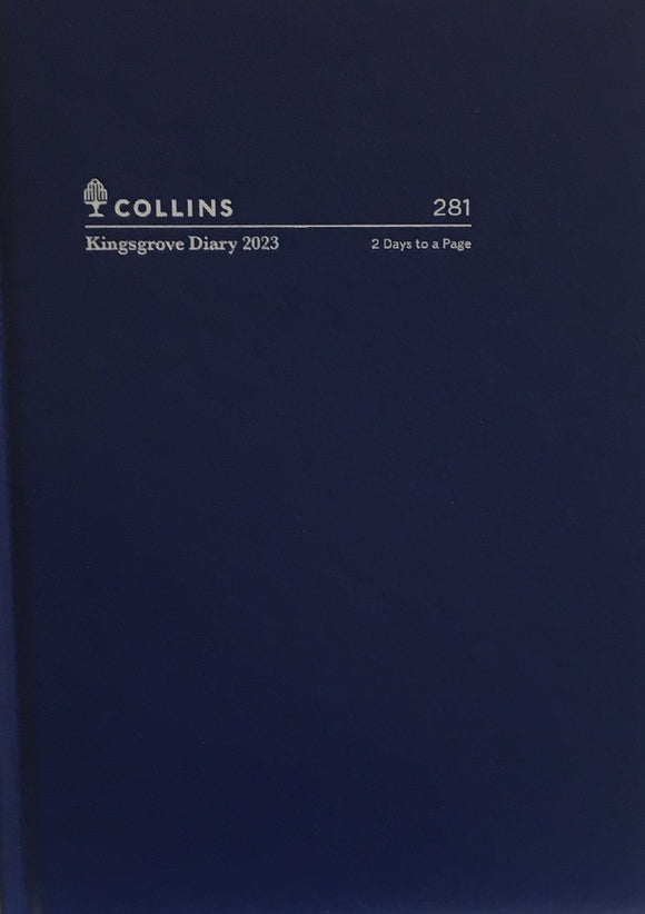 DIARY 2023 COLLINS A5 KINGSGROVE 2DTP BLUE
