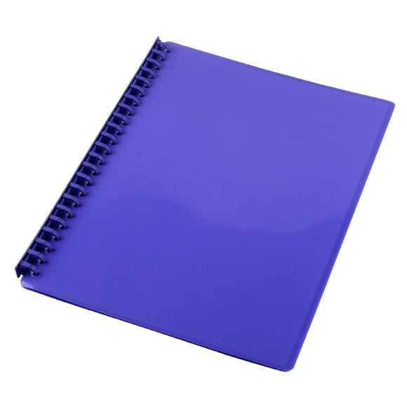 DISPLAY BOOK SOVEREIGN A4 REFILLABLE GLOSS PURPLE 20P